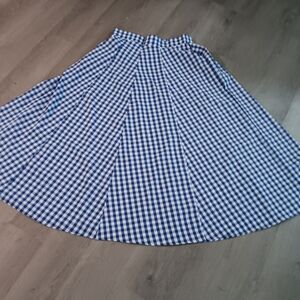 Blue Gingham Women's Skirt